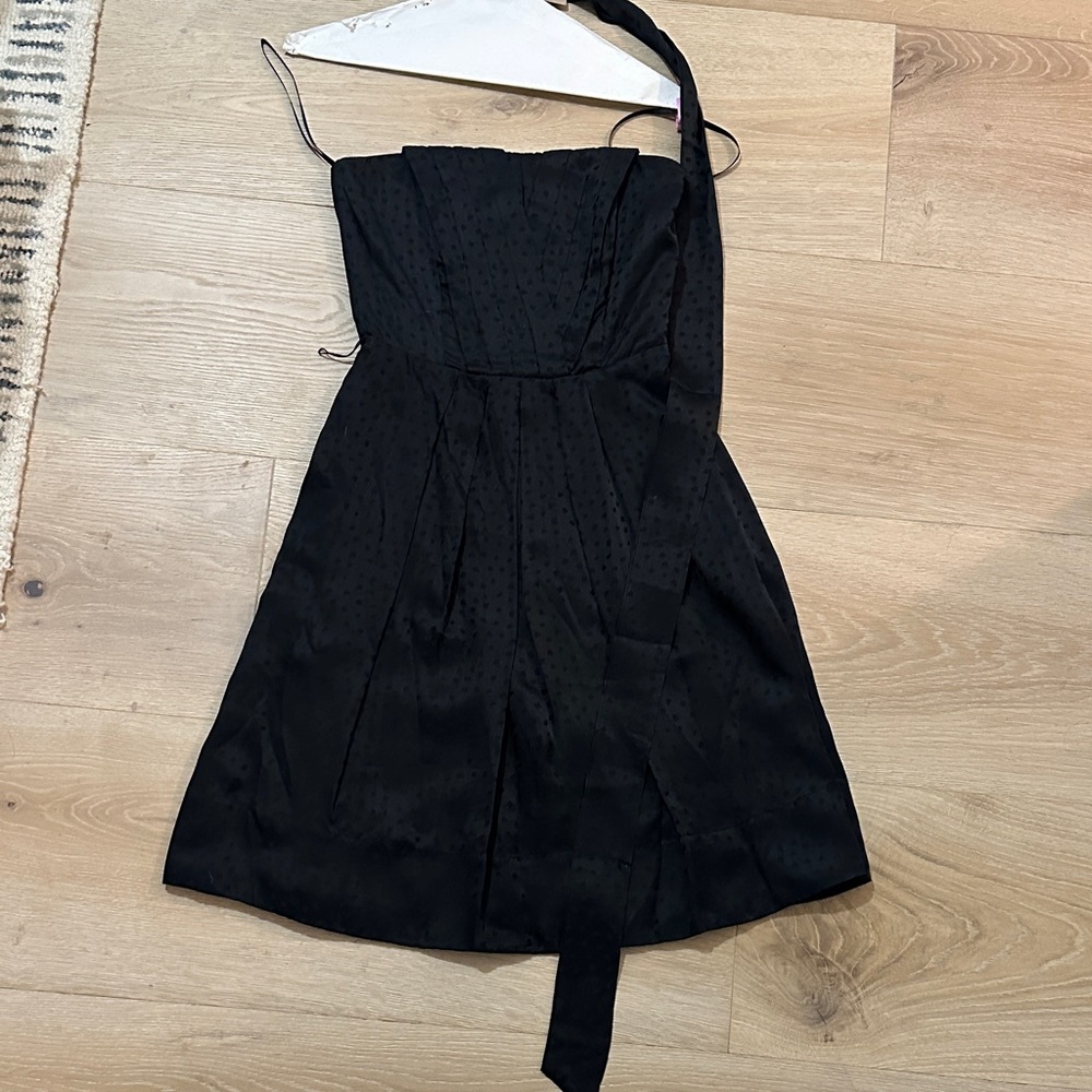 White House Black Market Strapless Black Dress